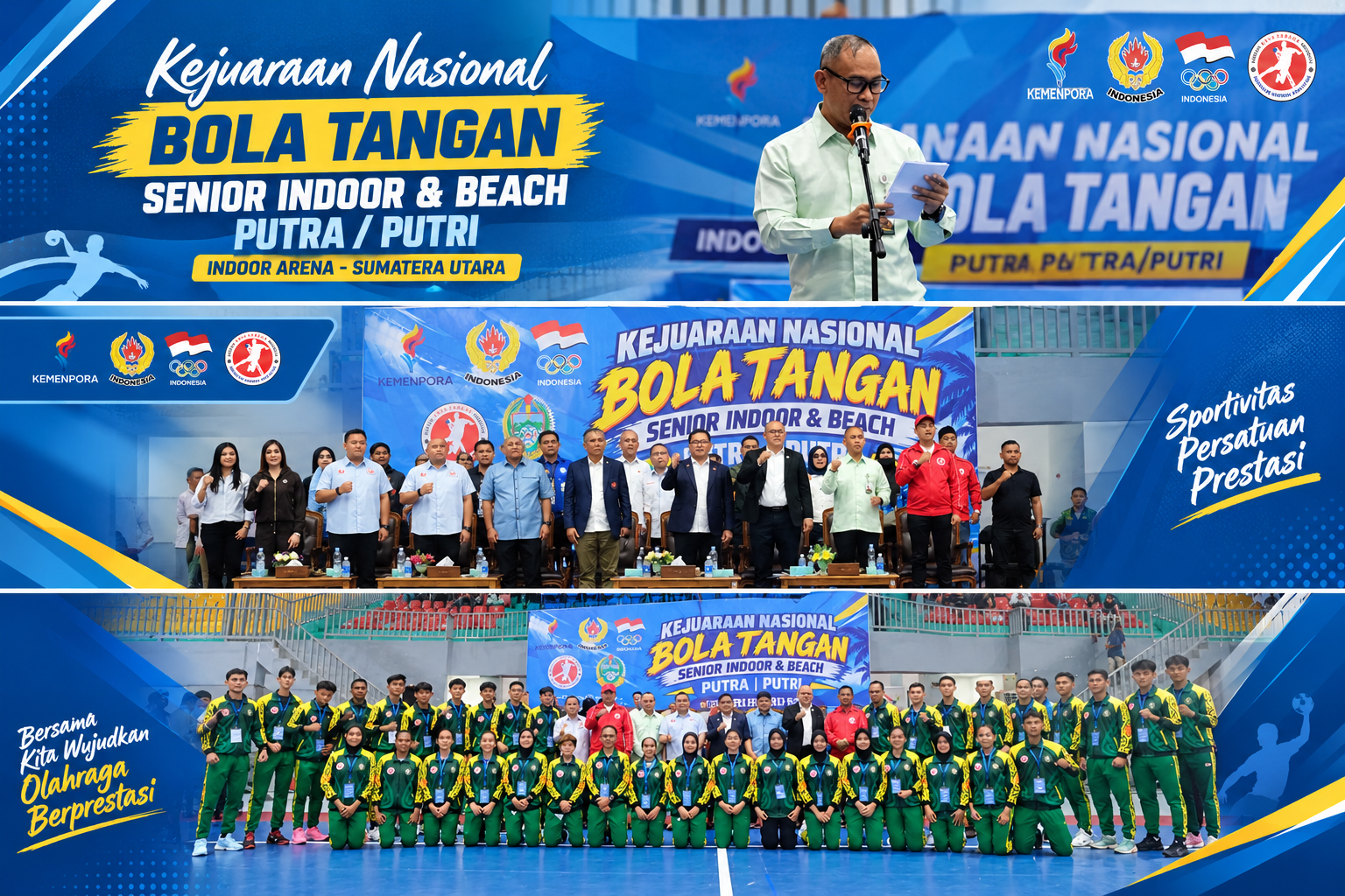 Kadisporasu Hadiri Kejurnas Bola Tangan Indonesia Senior 2026, Sumatera Utara Jadi Tuan Rumah